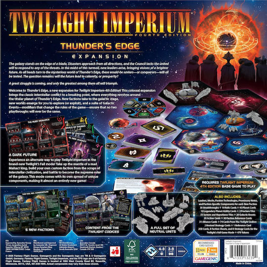Game Expansion Twilight Imperium: Fourth Edition – Thunder's Edge for 3-8 Players 14+ Years Old (EN) Fantasy Flight