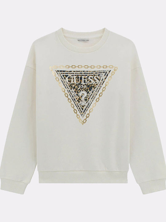 Kids Sweatshirt Cream White Ls Active Top