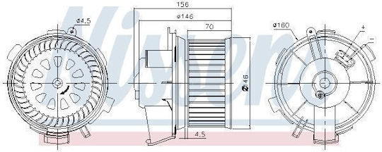Cabin Fan Nissens 87181