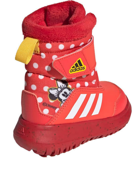 Winterplay x Disney Kids Snow Boots with Velcro Bright Red / Cloud White / Better Scarlet