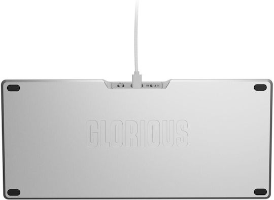 Glorious PC Gaming Race GMMK 3 Pro Gaming Μηχανικό Πληκτρολόγιο 75% με Glorious Fox διακόπτες και RGB φωτισμό (Αγγλικό US) Ασημί