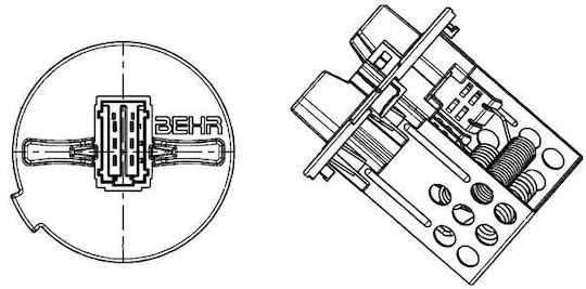 Resistor Cabin Fan Mahle Abr 93 000p