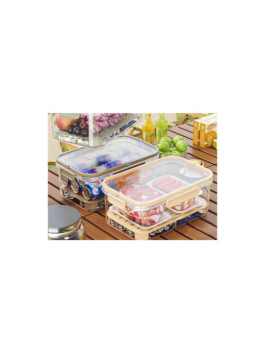 Verk Group Vază Utilizare Generală cu Capac Plastic Transparent 16x11.5cm 1 Bucată