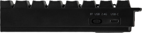 Aula Mini60 HE Pro Ασύρματο Ηall Effect Gaming Πληκτρολόγιο 60% με Magnetic διακόπτες και RGB φωτισμό (Αγγλικό US)