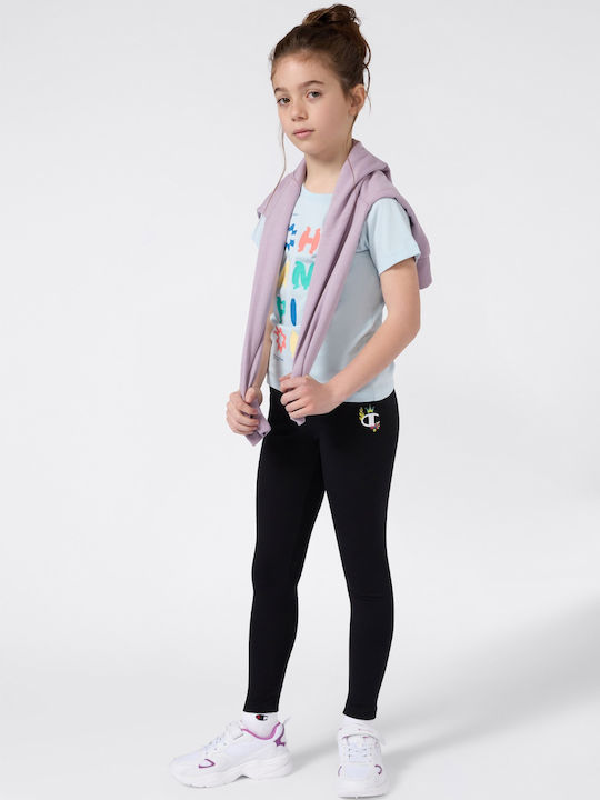 Kinder Leggings Lang Schwarz