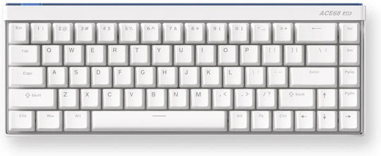 MCHOSE Ace 68 Air Ηall Effect Gaming Πληκτρολόγιο Tenkeyless με Magnetic διακόπτες και RGB φωτισμό (Αγγλικό US) Λευκό