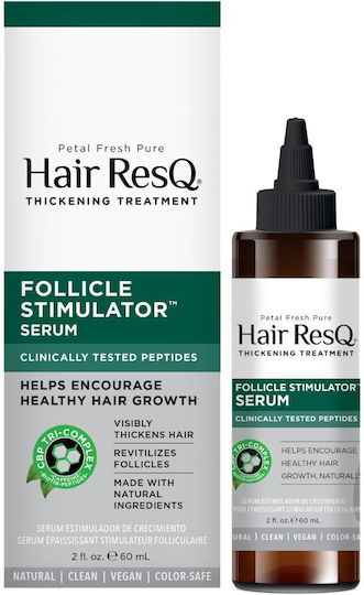 Serum Tratament Îngroșare Stimulare Creștere Păr Stimulator Folicul Hair Resq Petal Fresh Pure 60 Ml