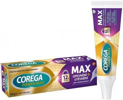 Corega Max Hold+ Seal Denture Adhesive Cream for Protection Against Food Infiltration 40gr