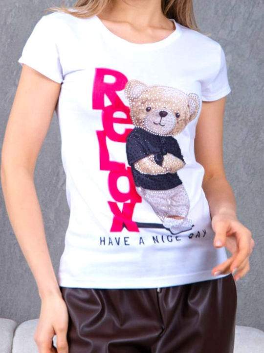 Bluza Damă Tricou Alb