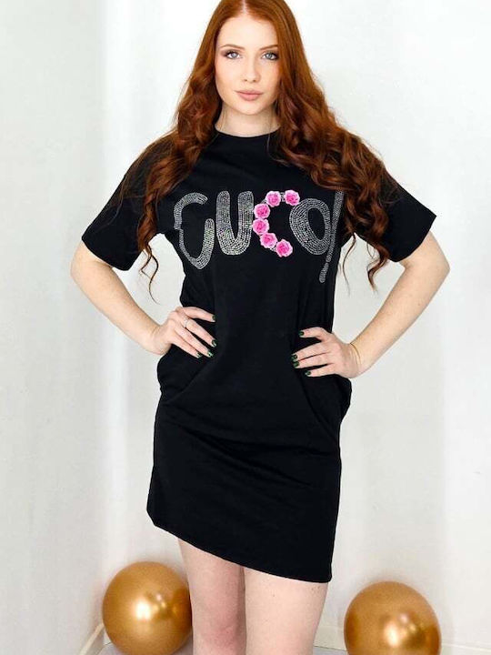 Alltag Kleid Schwarz