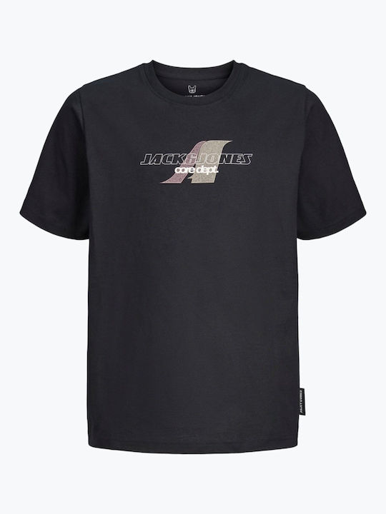 Παιδικό T-shirt Μαύρο Crew Neck