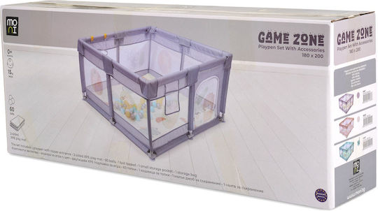Moni Gamezone Πάρκο με Στρώμα Μπεζ 200x180cm