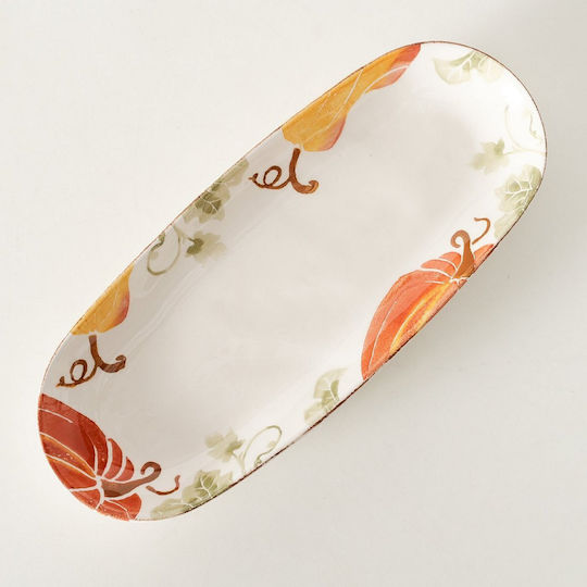 MSA Servierplatte Oval Keramik Weiß 35x15cm 1Stück