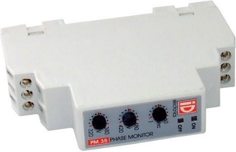 Cronos Electronics PM 35N Τριφασικός Επιτηρητής Τάσης Ράγας