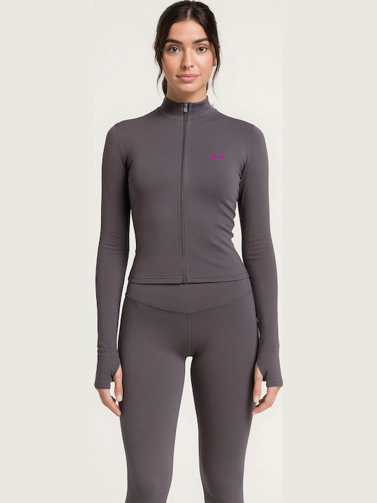 Damen Jacke in Gray Farbe