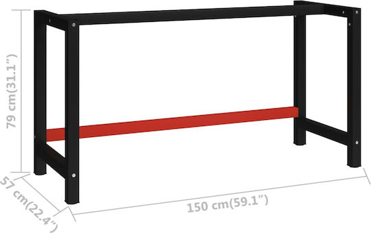 vidaXL Πάγκος Εργασίας 150x57x79cm 4017364