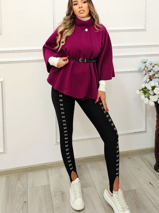 Γυναικεία Κάπα Purple Oversized