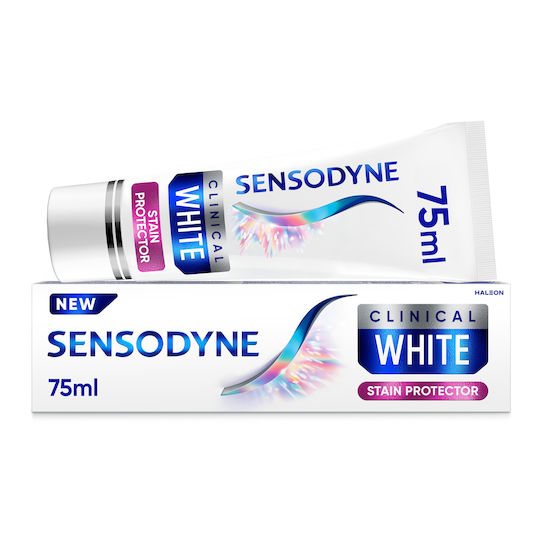 Sensodyne Clinical White Zahnpasta für 2 Töne Weißere Zähne +24-Stunden Schutz vor Empfindlichkeit 75ml