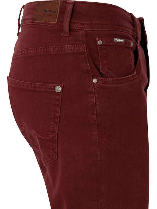 Damen Jeans Hosen in Relaxed Passform Lila
