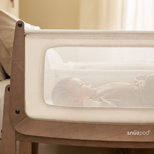 Snuz Λίκνο Snuzpod5 με Στρώμα Καφέ