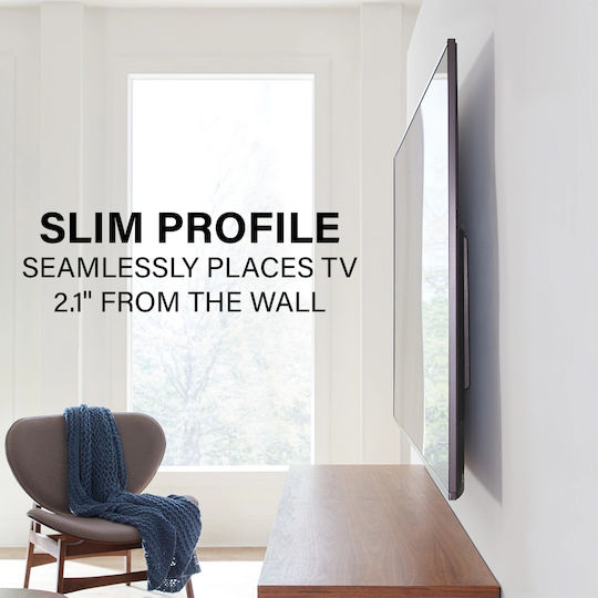 Universal Extendable Wall Tv Mount Sanus 106-229 Cm Black