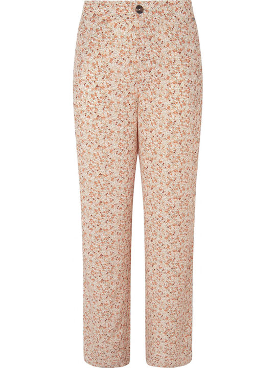 Arlette Women's Fabric Trousers Floral