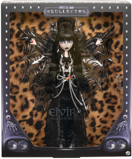 Mattel Monster High Mistress of the Dark, Elvira Skullector Συλλεκτική Κούκλα για 6+ Ετών