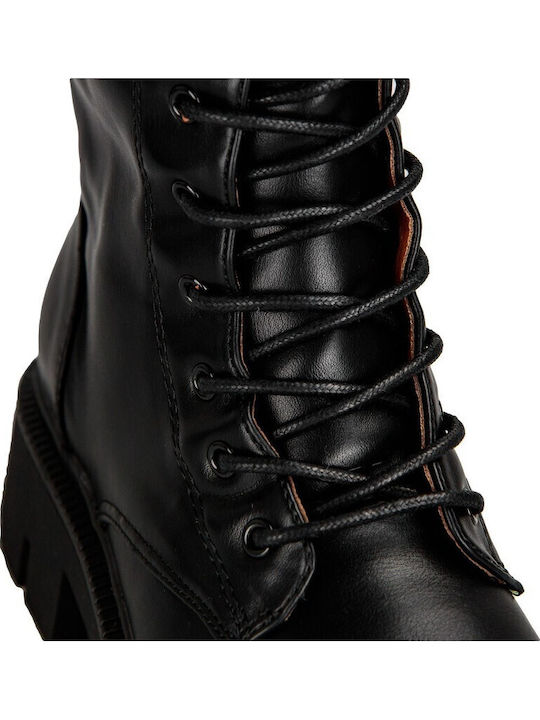 Women's Boots with Laces Black