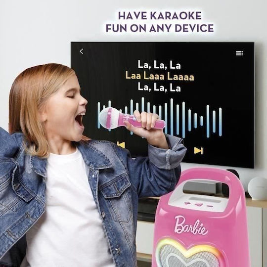 Lisciani Giochi Music Toy Karaoke Barbie Partymaker for Ages 4+
