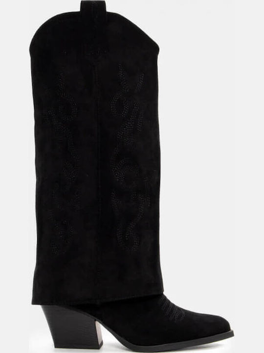 Damenstiefel Cowboy Schwarz