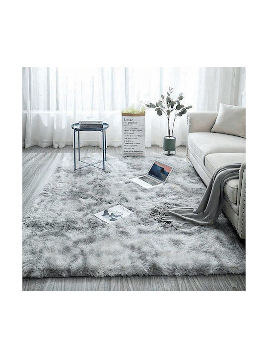 Strado Carpets Χαλί Ορθογώνιο Shaggy Light Grey 140x200cm