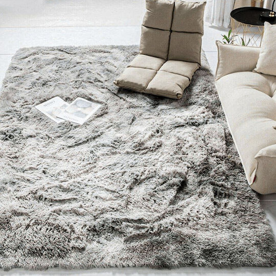 Strado Carpets Χαλί Ορθογώνιο Shaggy Light Grey 140x200cm