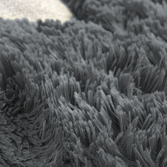 Strado Αντιολισθητικό Χαλί Ορθογώνιο Shaggy Dark Silver 250x300cm