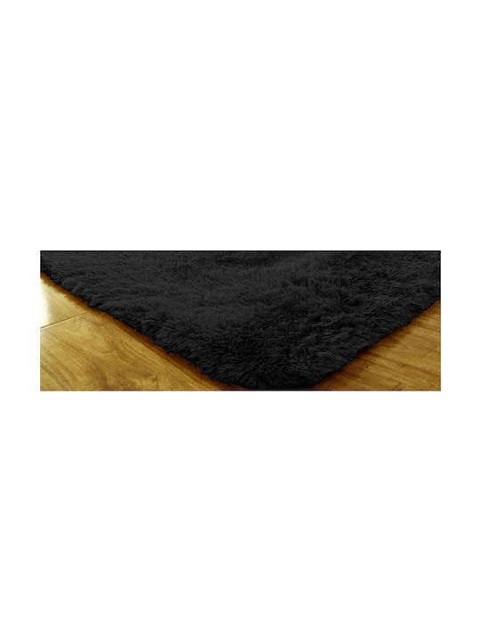 Strado Rutschfest Zottelig Synthetisch,Polyester/Cotton/Leather Black