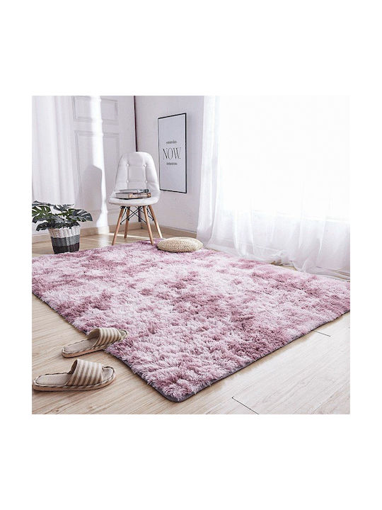Strado Carpets Αντιολισθητικό Χαλί Ορθογώνιο Shaggy Pink 200x200cm