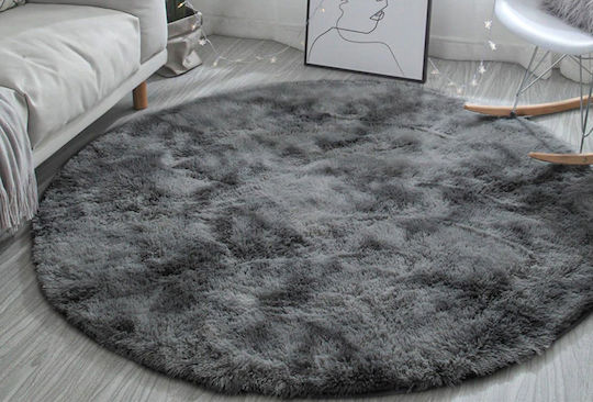 Strado Carpets Килим Правоъгълена Shaggy Тъмно сиво