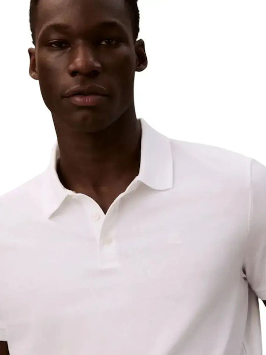 Polo Herrenbluse Kurzarm Weiß