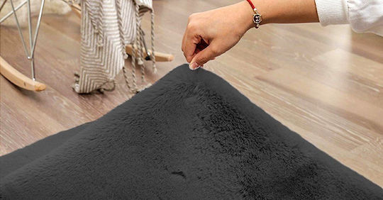 Strado Carpets Rutschfest Teppich Rund Synthetisch,Polyester/Cotton/Leather Grey