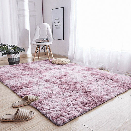 Strado Carpets Αντιολισθητικό Χαλί Διάδρομος Shaggy Pink 80x150cm