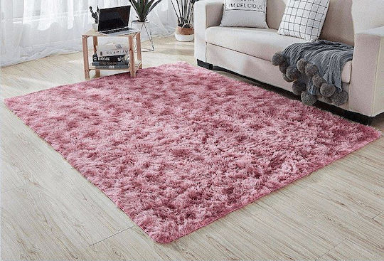 Strado Carpets Противоплъзгащо Килим Правоъгълена Shaggy Червено