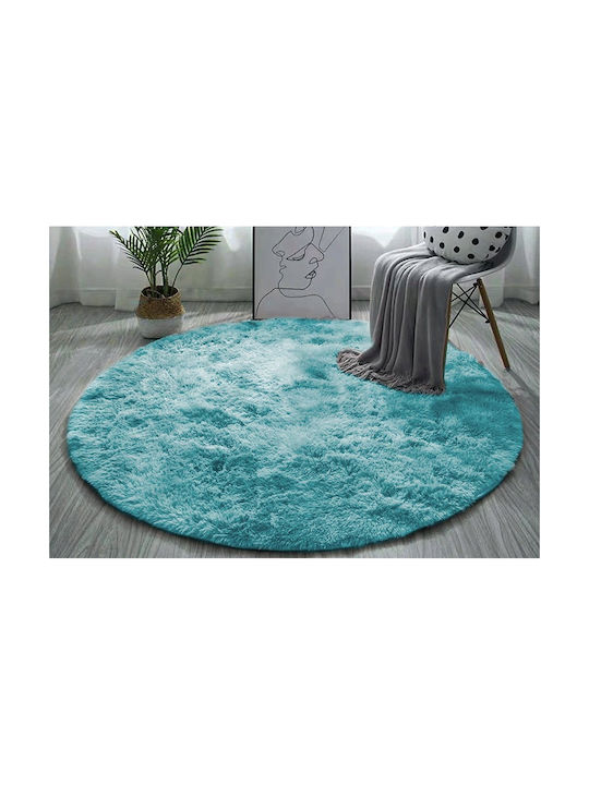 Χαλί Στρογγυλό Ombreblue (light Blue) Φ120cm
