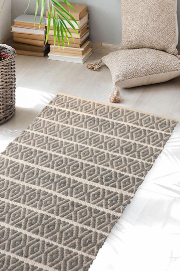 Melinen Rug Rectangular Gray