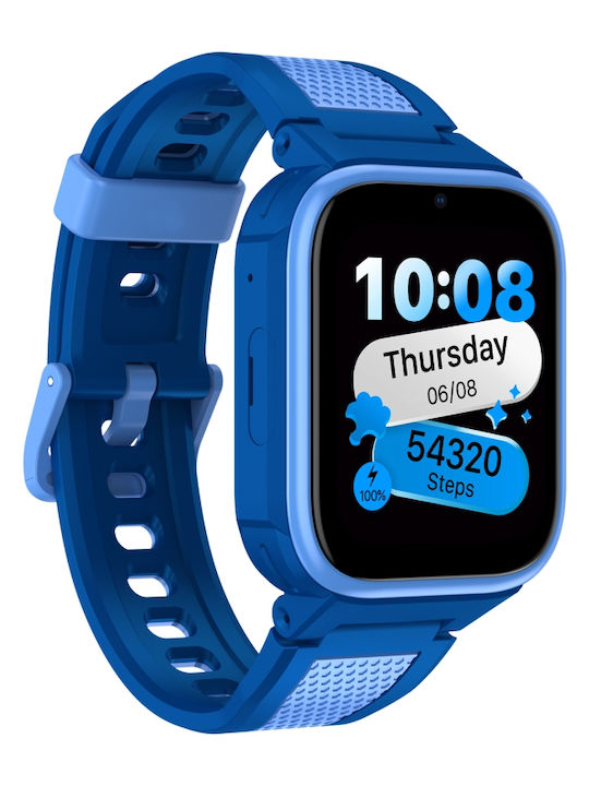Lagenio Kids' Smartwatch K10 4G with GPS and Blue Camera