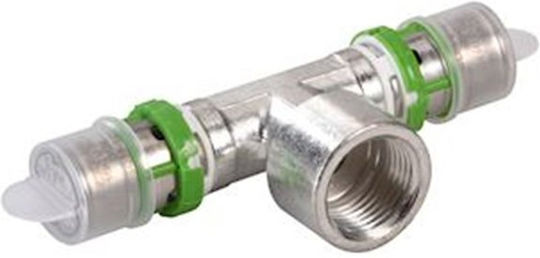 Brass Tinned Multiskin 20x3/4x20 Press-fit Tee Fitting