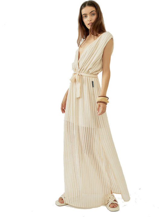 Sommer Maxi Kleid für Hochzeit / Taufe Cream