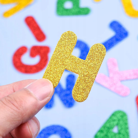 Glitter Foam Letter Stickers 30mm Edukamp