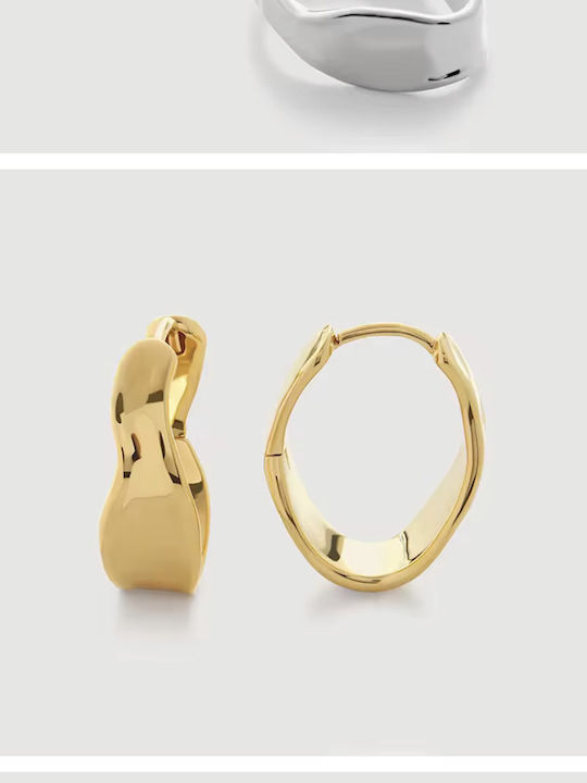 Earrings made of Silver Gold Plated
