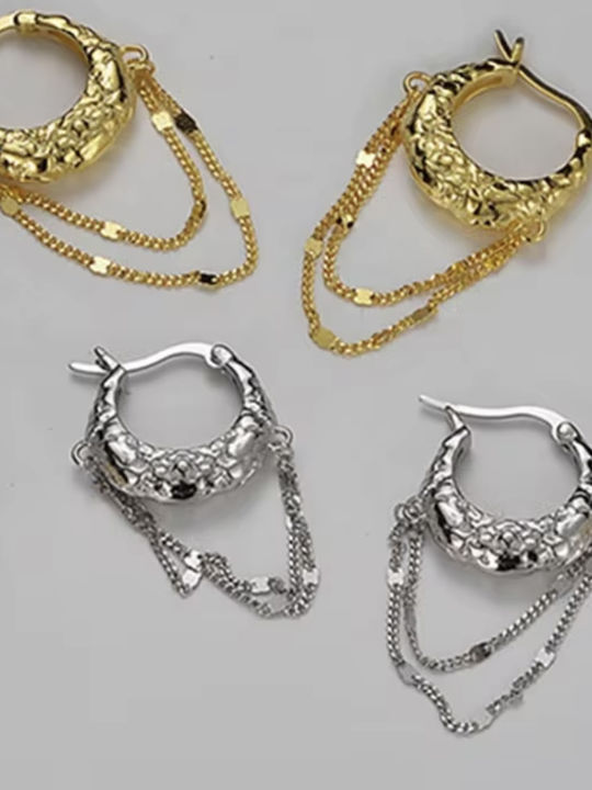 Earrings made of Silver Gold Plated