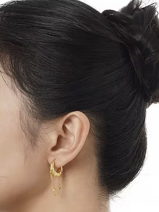 Earrings made of Silver Gold Plated