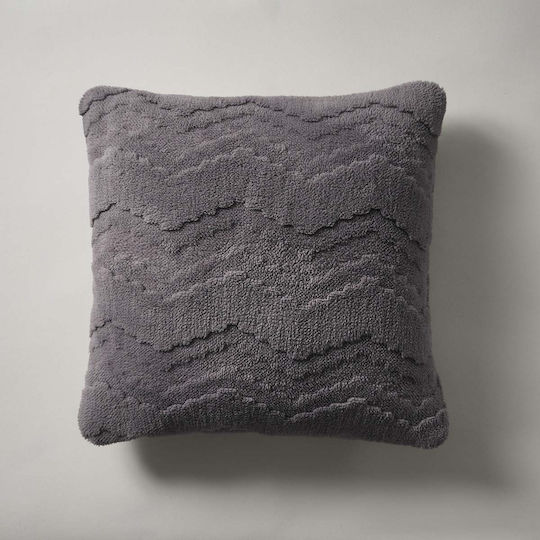 Gofis Home Decorative Pillow Case Claudette Furry Pearl Gray 43x43cm
